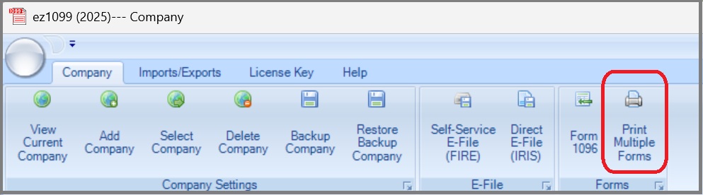 ez1099 print multiple forms