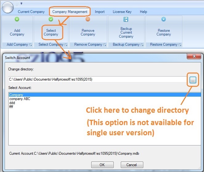 ez1095 switch account