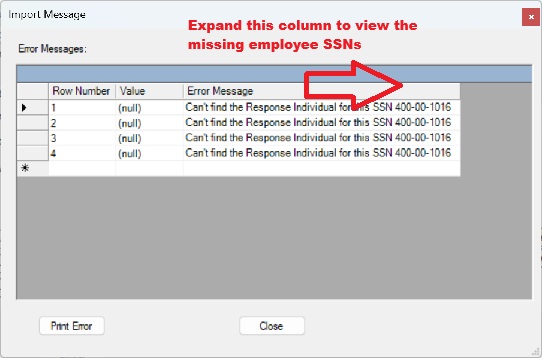 response ssn