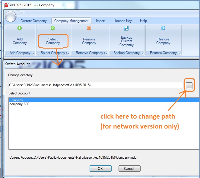 setup network version
