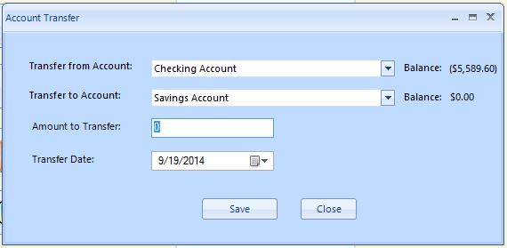 Reconcile bank account