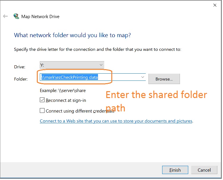 map network driver