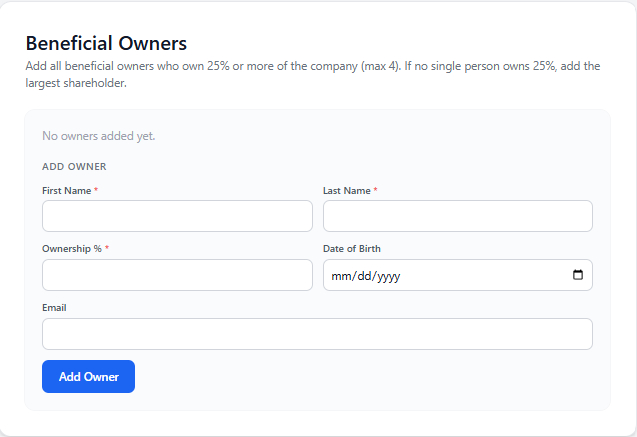 KYB Beneficial owner