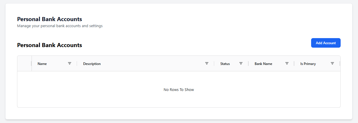 select add account button