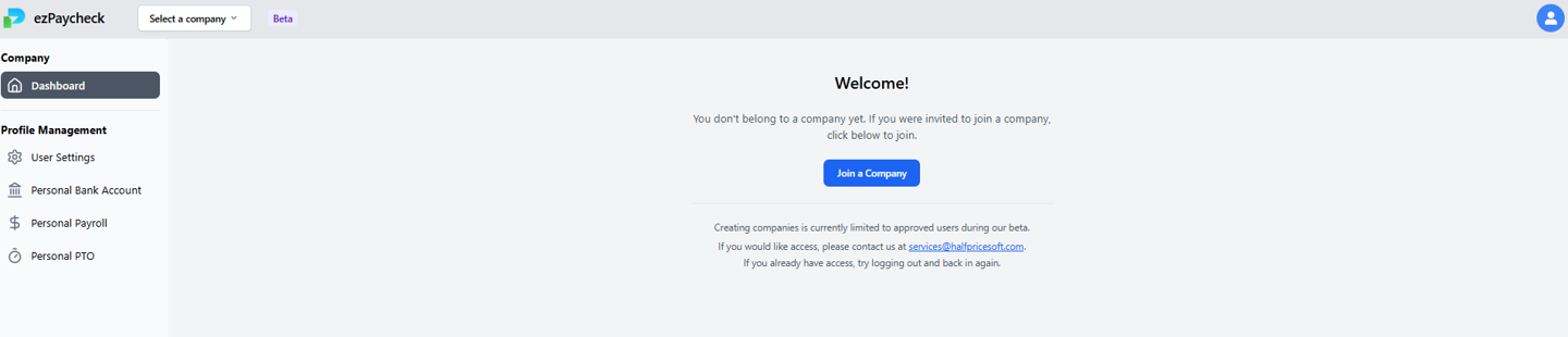 employee set up joining a company