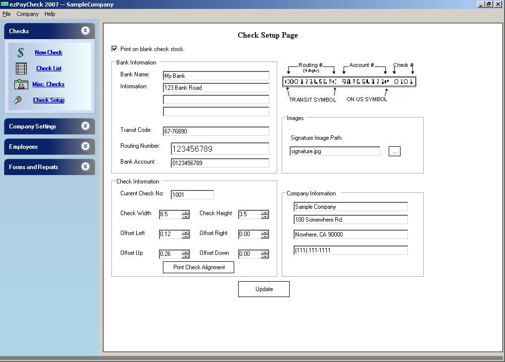 Main Page Screenshot