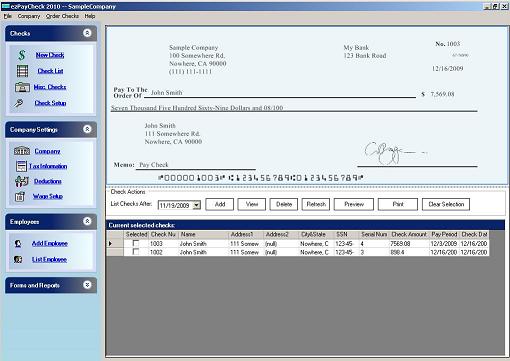 Main Page Screenshot
