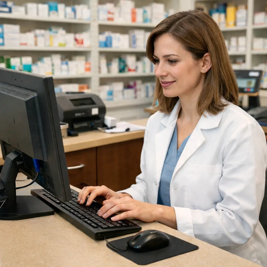 Professional using ezAccounting software