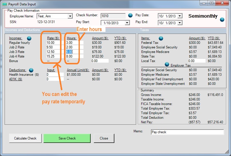 new paycheck by different job