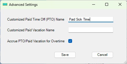 rename PTO plan