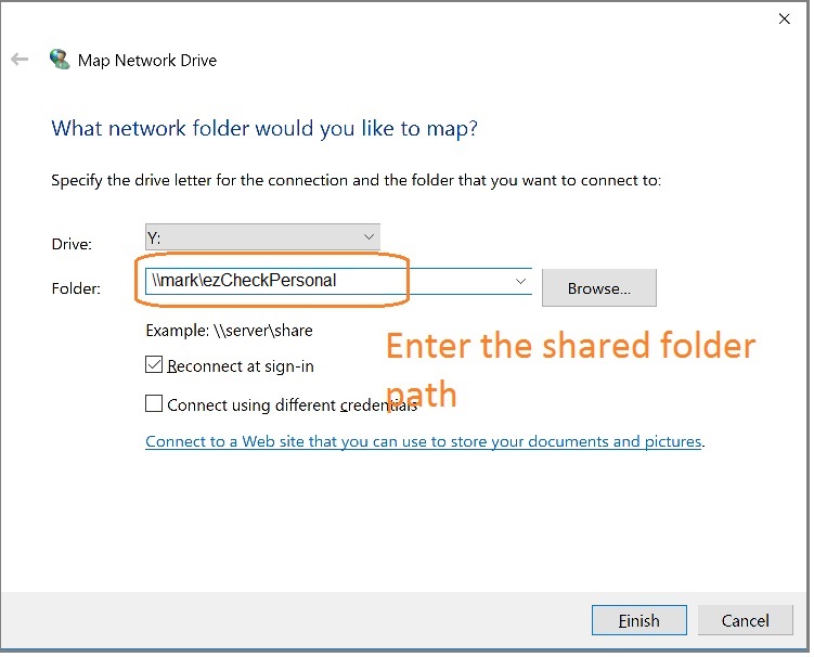 map network driver