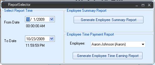 Generate Timetracking Payroll Report